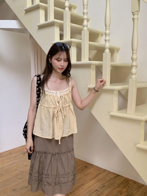 巴黎日光 綁帶兩件式上衣（3色） 