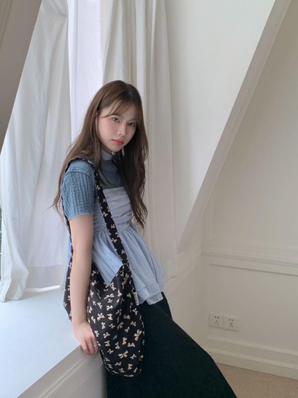 鈴蘭微光 綁帶細肩背心 收腰顯瘦 輕甜傘擺背心（2色） 