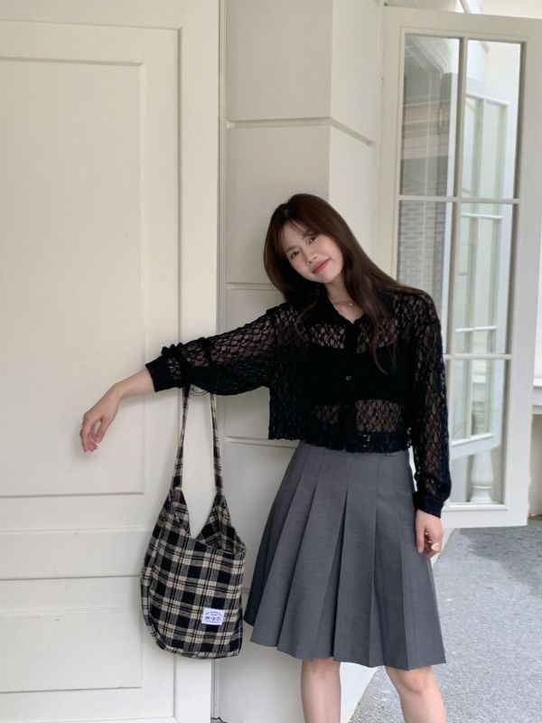 像初戀一樣的百褶裙 高腰顯腿長 學院風百搭短裙 氣質顯瘦款（2色） 