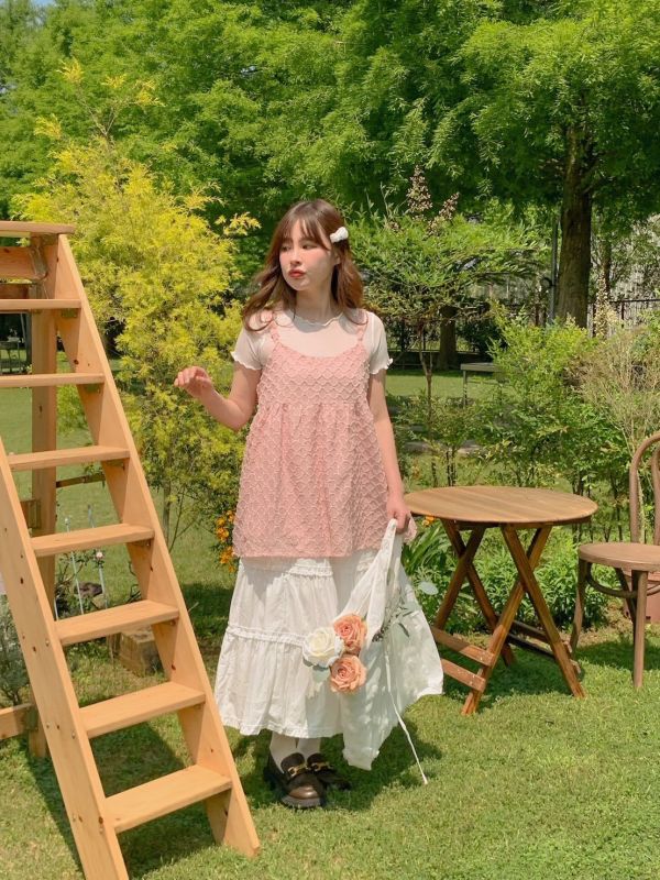 田園裡的調色盤 自訂款小花兩面穿背心 