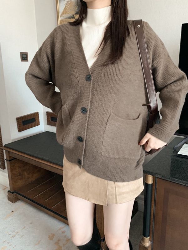 聖水洞溫柔女孩 厚磅針織外套 