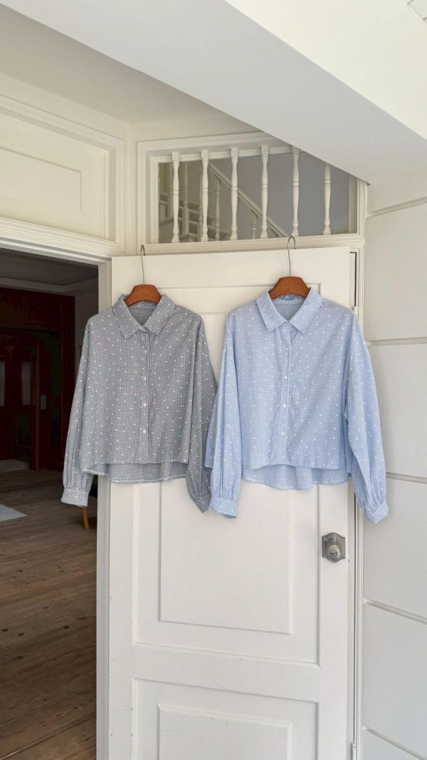 戀夏花語莊園 花花短版襯衫 氣質溫柔 顯瘦百搭襯衫（2色） 