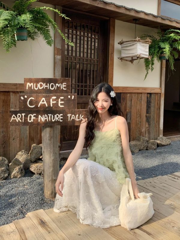 自訂款 花霧誓約 立體羽感細肩背心婚禮甜美款（3色） 