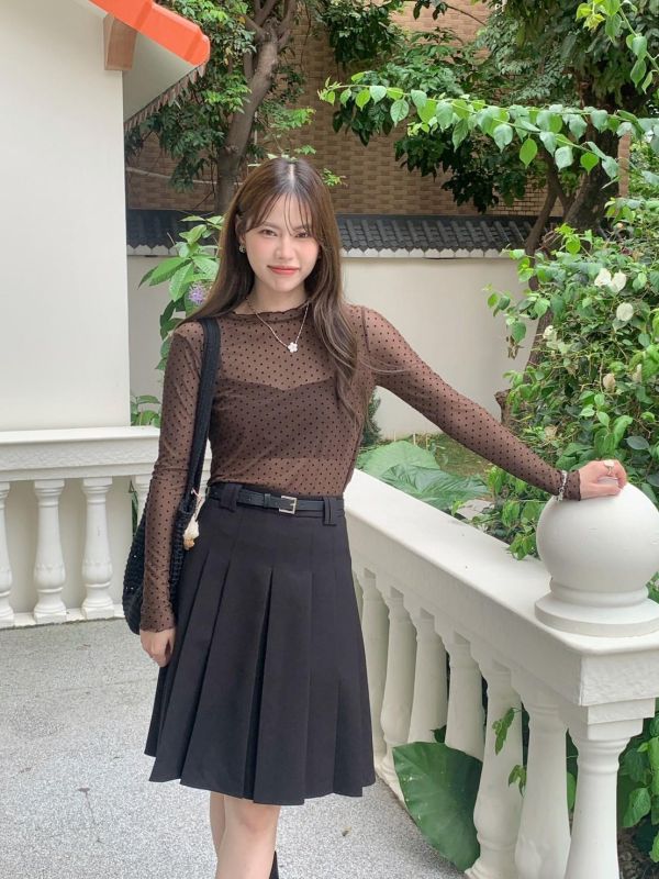 像初戀一樣的百褶裙 高腰顯腿長 學院風百搭短裙 氣質顯瘦款（2色） 