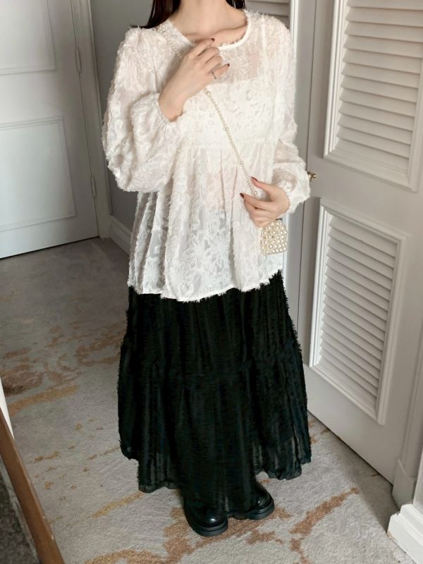 白日夢泡泡紗長裙（2色） 