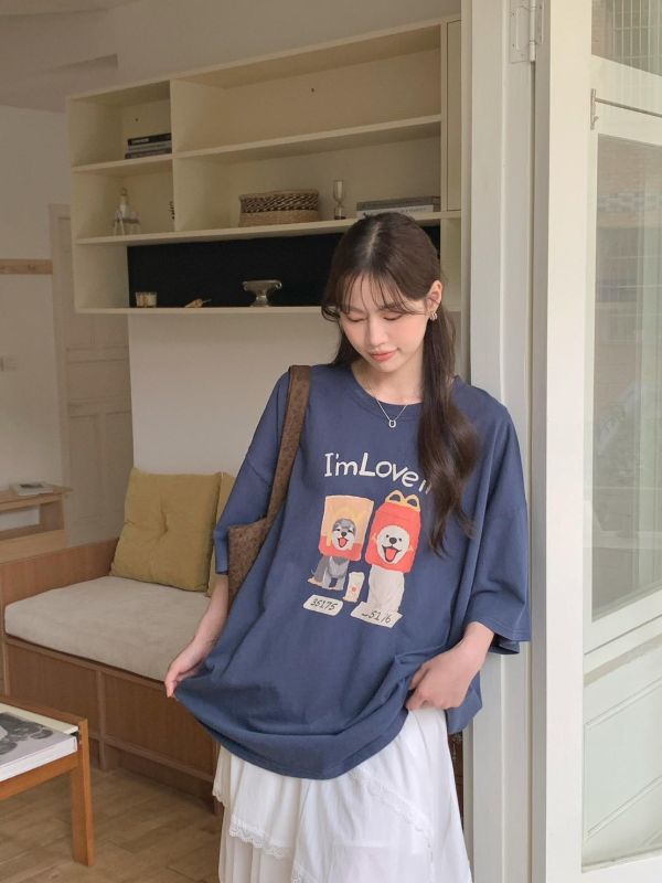 慢慢生活小狗短T 韓系質感上衣（4色） 