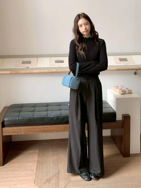 紳士起源 韓系洗水麻棉寬褲 垂墜顯瘦直筒 高腰修身 涼感不悶 通勤日常必收（5色） 