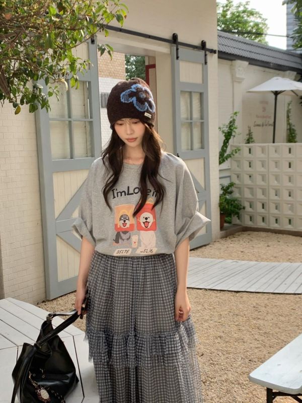 慢慢生活小狗短T 韓系質感上衣（4色） 