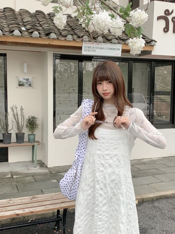 南法微風 吊帶洋裝 韓系細肩帶長洋裝 春日氣質洋裝(2色） 