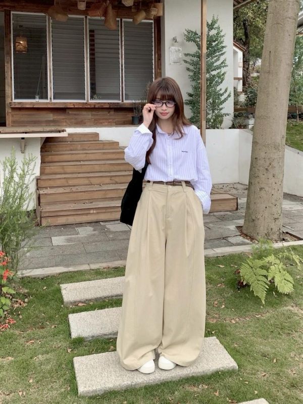 清晨藍調百搭長袖襯衫 顯瘦襯衫 學院風襯衫 氣質藍色襯衫 上班通勤穿搭（2色） 