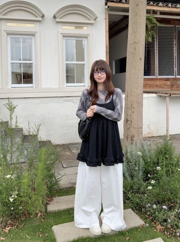 巴黎甜霧 娃娃背心 韓系細肩帶吊帶上衣 蝴蝶結荷葉甜妹背心(3色） 