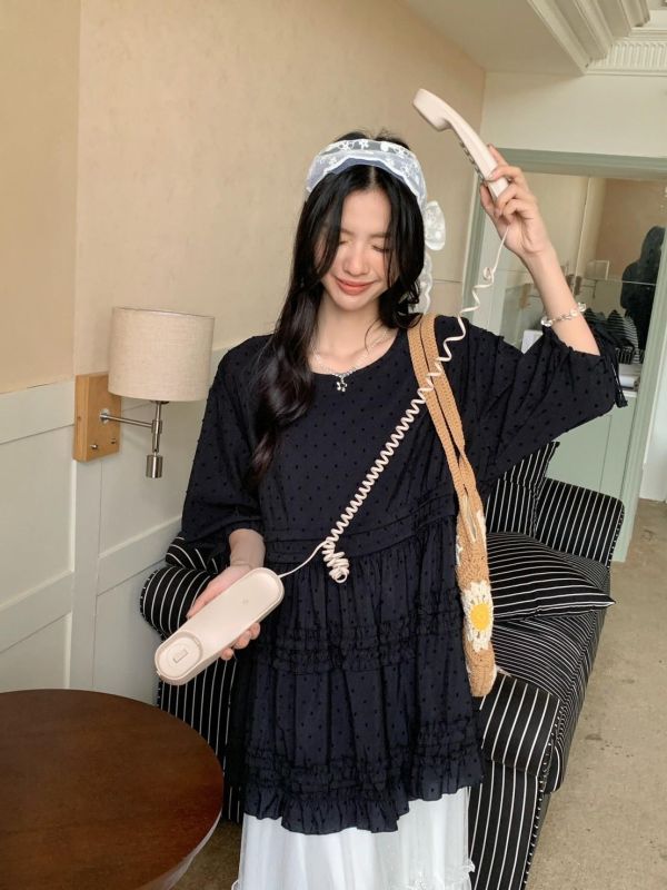 蘇格蘭古堡旅行 寬鬆娃娃版型洋裝（3色） 