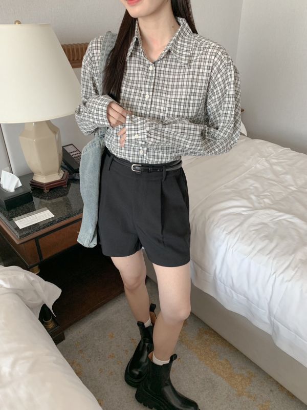 完美穿搭靠這件 韓系西裝面料短褲 均碼 (3色) 