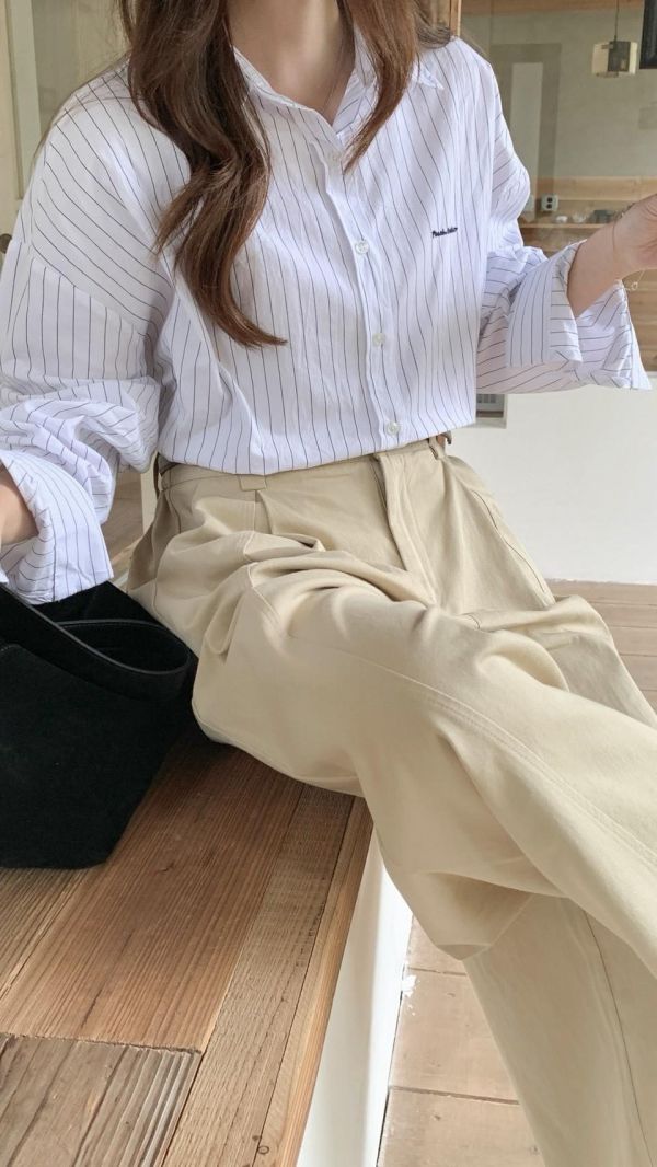 質感通勤高腰西裝褲 附皮帶百搭西裝褲（3色） 