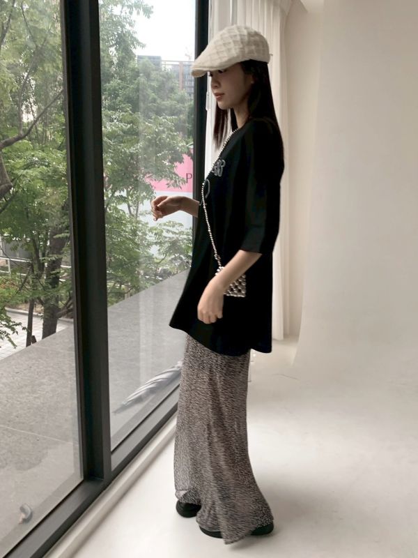 自訂款 豹紋也能很溫柔 氣質豹紋裙（半透明） 