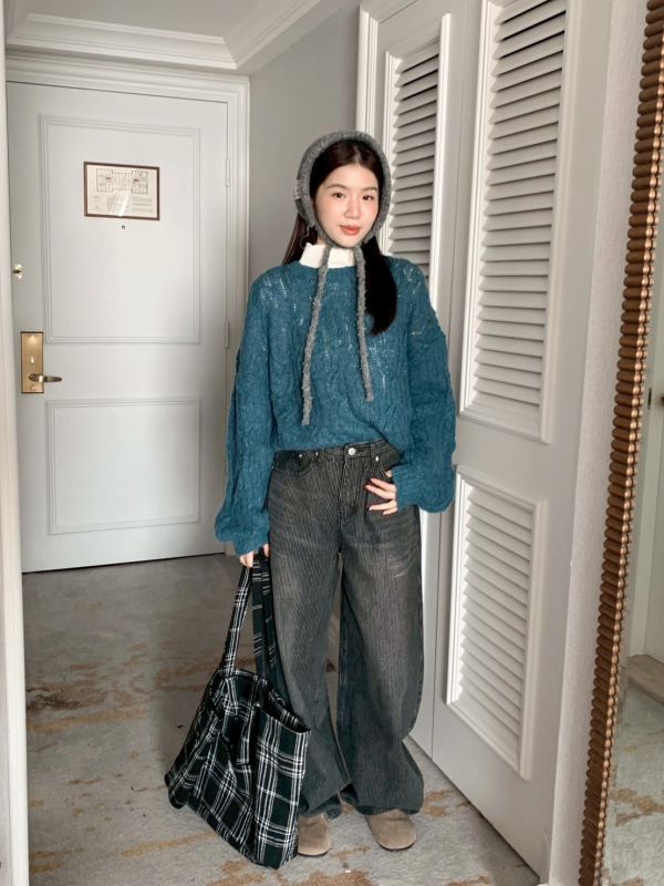 月光魅影 復古刷色 繭型牛仔褲 腿型隱形×氣質延伸感 