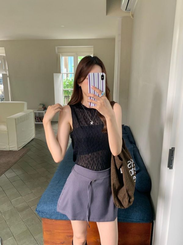 白露玫瑰背心 法式透膚上衣 氣質婚禮穿搭(3色） 