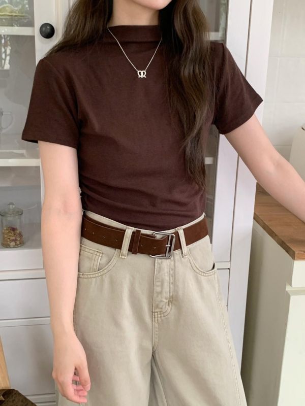 南法慢生活 百搭彈力側抓皺上衣（5色） 