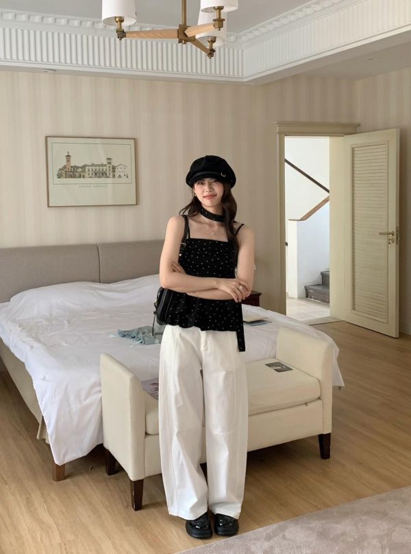 心動點點繞脖背心 韓系甜辣背心（2色） 