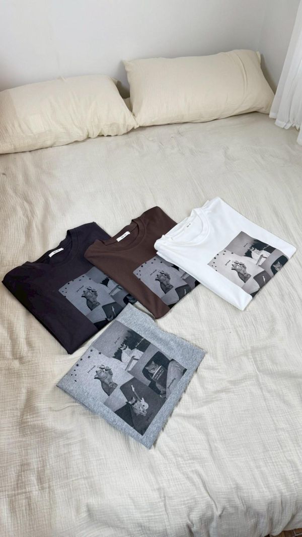 午後貓咪印花T（4色） 