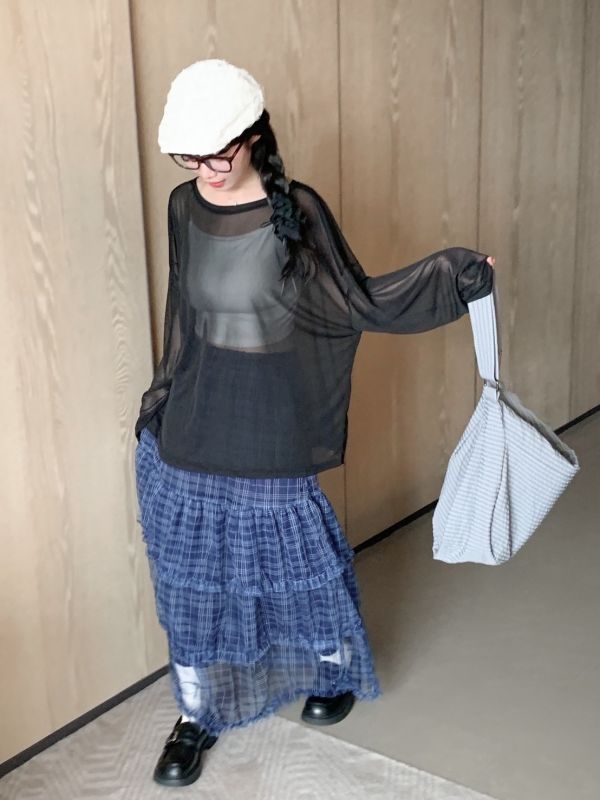 訂做款 薄霧公主的城堡 輕語涼感透膚上衣 (4色) 