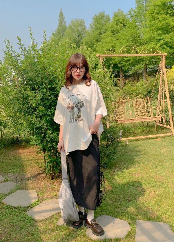 小鎮浪漫 完美皺摺感紋理側開衩長裙（3色） 