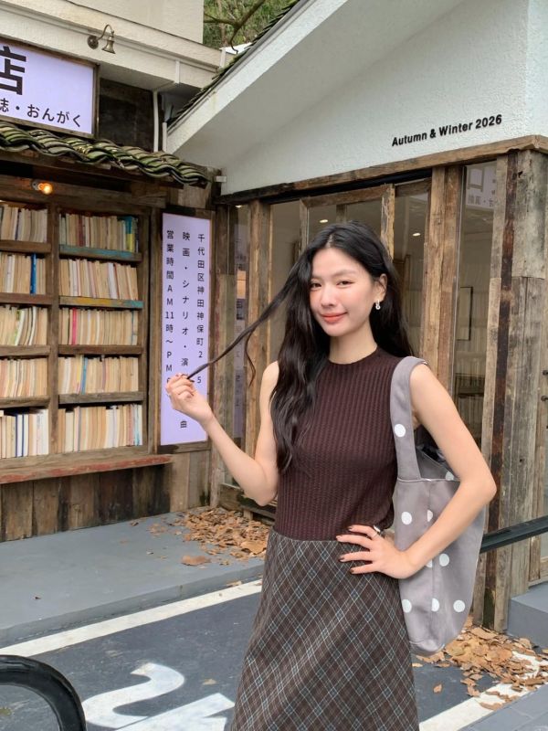 秋日極簡羊絨背心 半高領坑條無袖針織上衣 韓系修身疊穿背心(5色） 