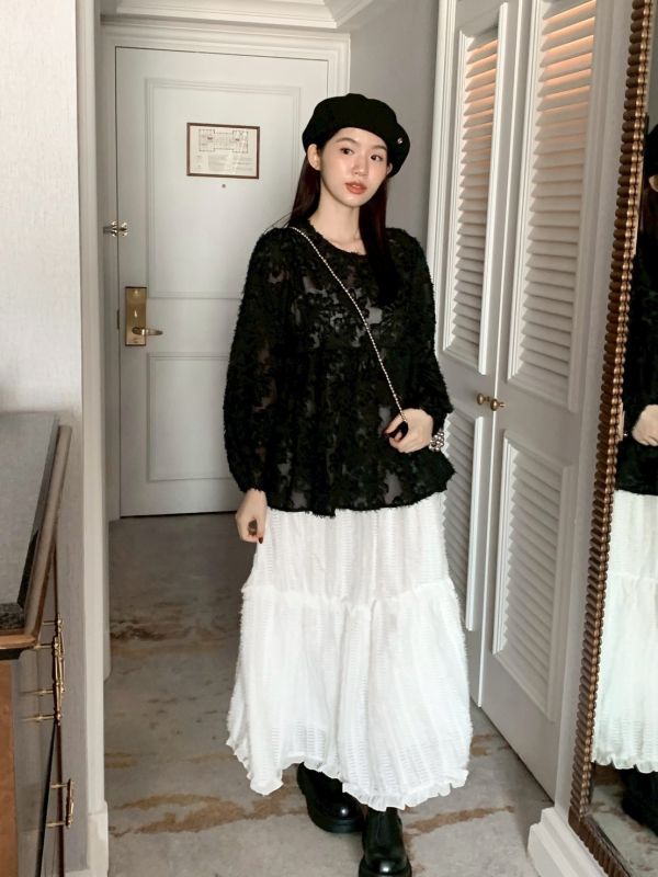 白日夢泡泡紗長裙（2色） 