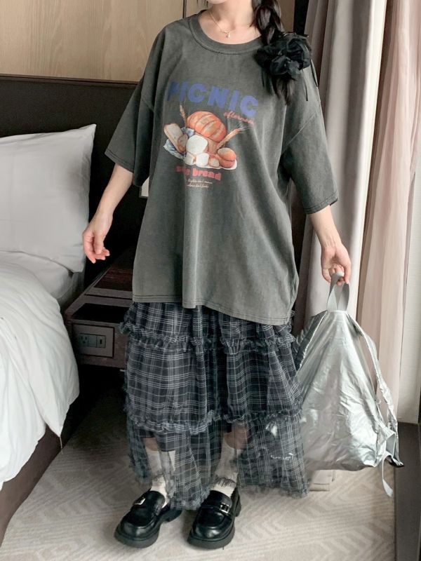 早餐盤 寬鬆oversize大T 男女可穿 