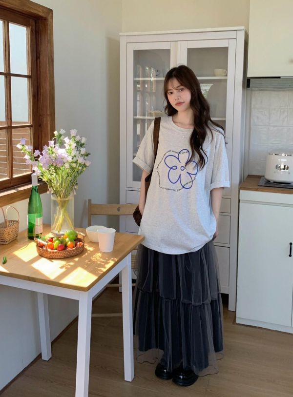 巴黎晨霧仙氣感 多層紗裙 高腰長裙 蛋糕裙(3色） 