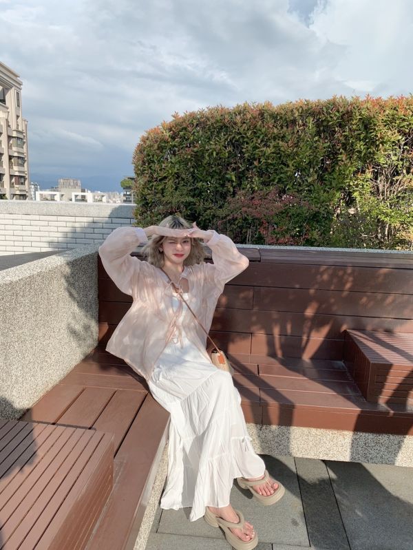 柔軟浪花 微緞面光正反兩穿綁帶罩衫(4色) 