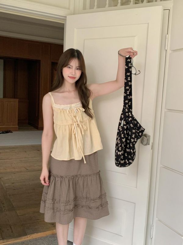 巴黎日光 綁帶兩件式上衣（3色） 