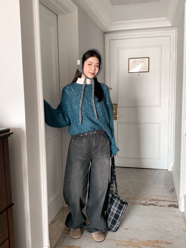 月光魅影 復古刷色 繭型牛仔褲 腿型隱形×氣質延伸感 