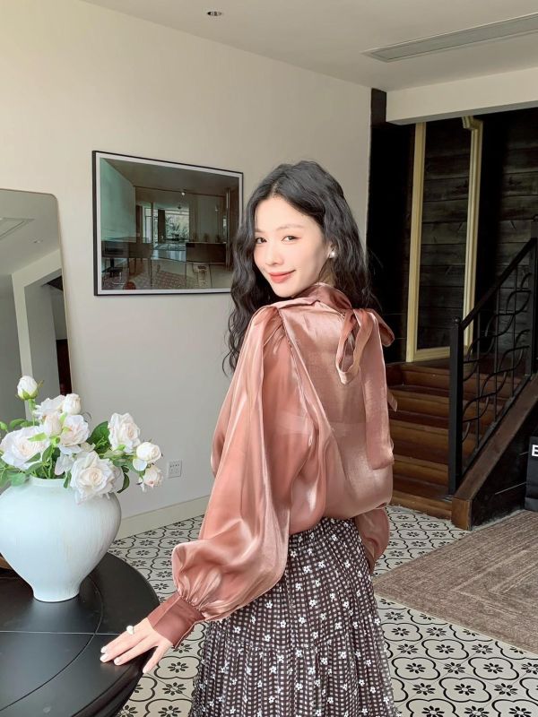 自訂款 微光誓約 透紗後綁帶婚禮上衣（3色） 