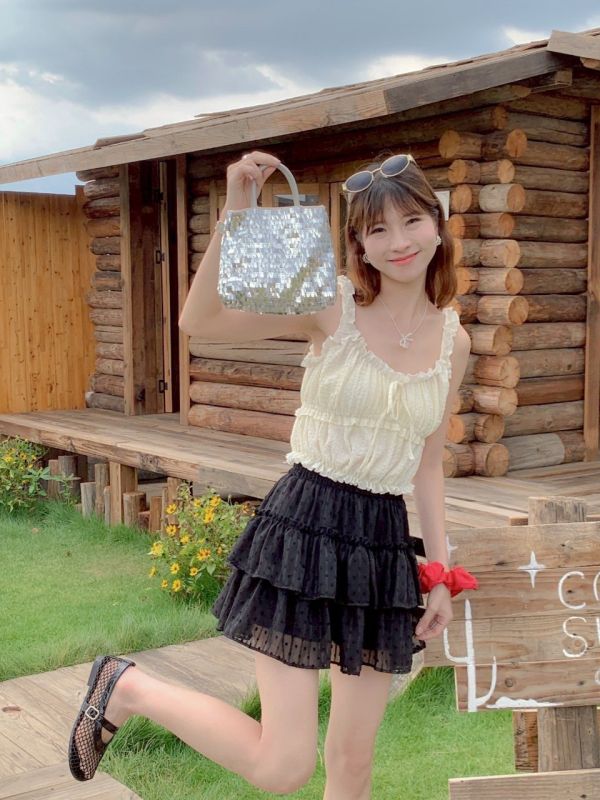 甜而不膩 夏日綁帶背心 