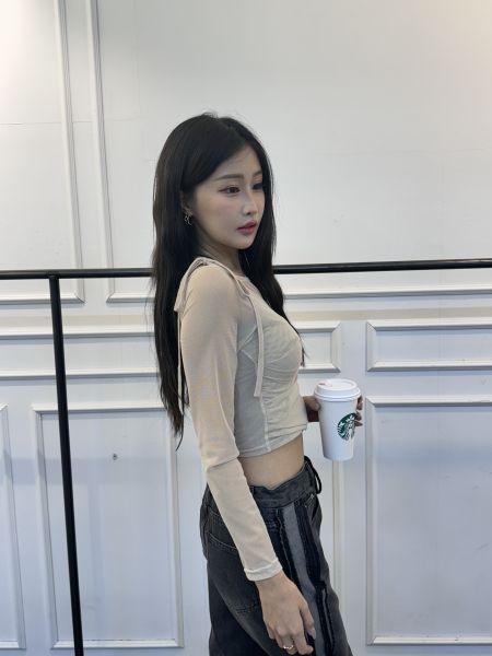 ✨正韓網紗蝴蝶結小背心兩件式上衣✨ 