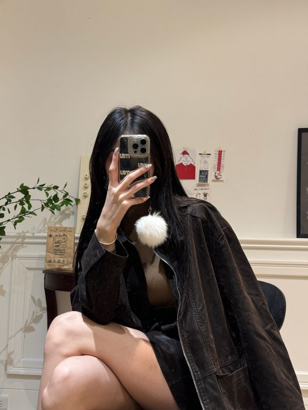 正韓超質感小眾麂皮個性套裝 