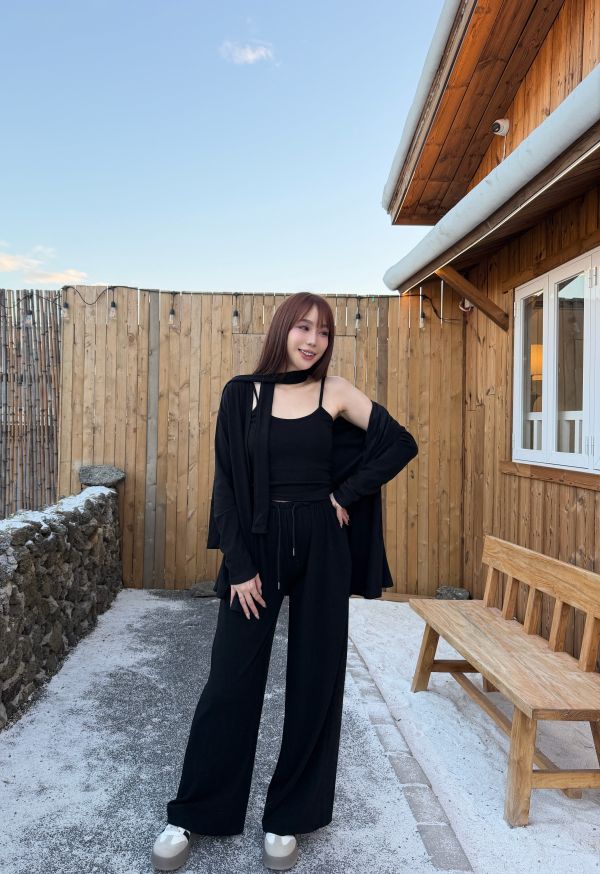 三件式胸墊背心套裝掛脖 