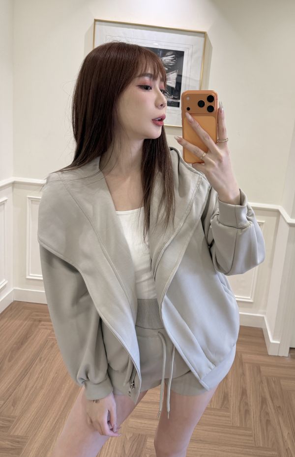 連帽外套質感運動套裝 