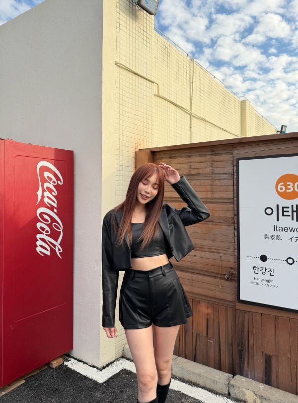 胸墊皮質三件式質感設計套裝 