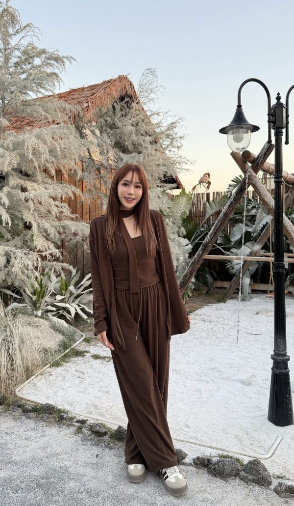 三件式胸墊背心套裝掛脖 