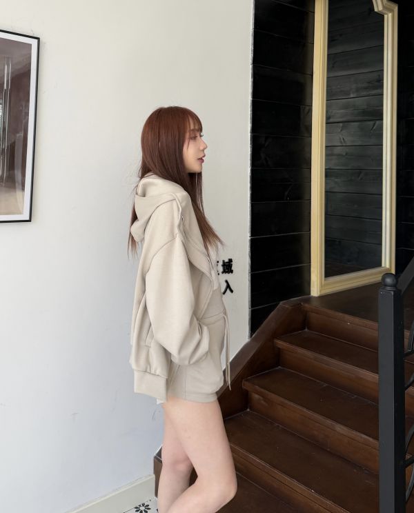 連帽外套質感運動套裝 