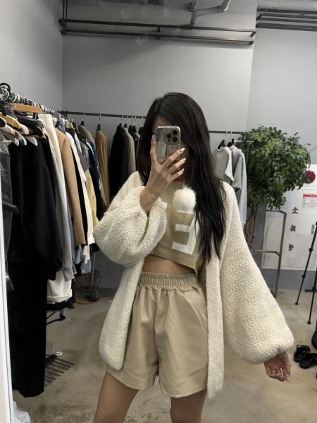 正韓慵懶口袋罩衫 