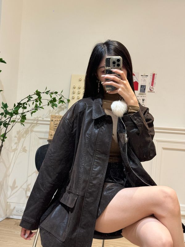 正韓超質感小眾麂皮個性套裝 