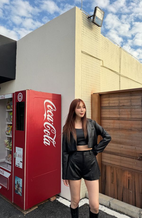 胸墊皮質三件式質感設計套裝 