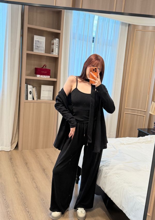 三件式胸墊背心套裝掛脖 