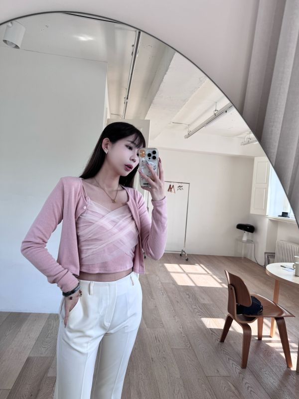 正韓腰鬆緊直筒顯瘦西裝褲 