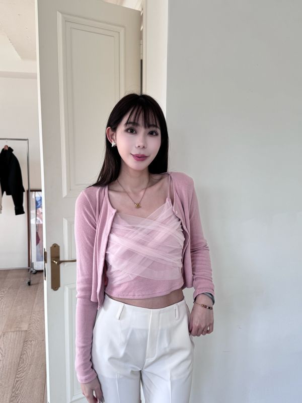 正韓腰鬆緊直筒顯瘦西裝褲 