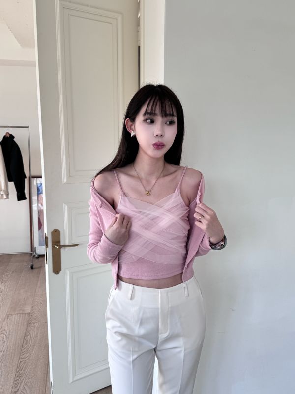 正韓腰鬆緊直筒顯瘦西裝褲 