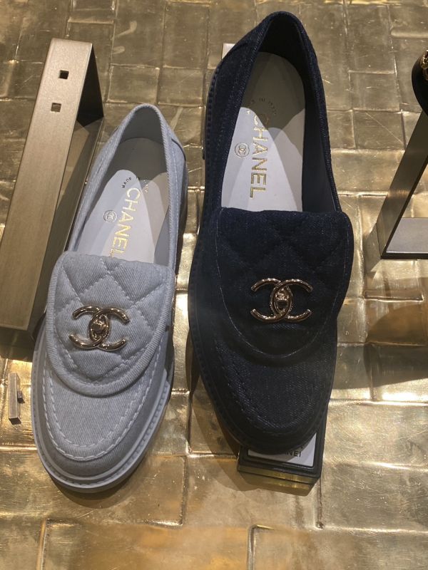 CHANEL 24S 深丹寧牛仔翻蓋樂福鞋 SIZE 38.5 buywithada,france,全球代購,歐洲,exquisite,quality goods,posh,fancy,luxurious